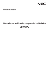 NEC SB-06WC Manual Del Usuario