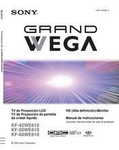 Sony GRAND WEGA KF-60WE610 Manual De Instrucciones