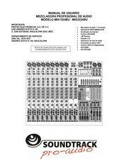 Soundtrack pro-audio MIX1524BU Manual De Usuario