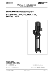 Brinkmann STA1600/800 Manual De Instrucciones