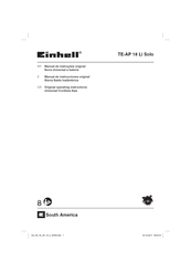 EINHELL TE-AP 18 Li Solo Manual De Instrucciones Original