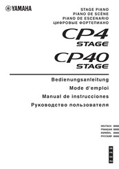 Yamaha CP4 Stage Manual De Instrucciones