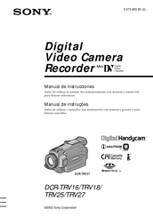Sony Handycam DCR-TRV18 Manual De Instrucciones