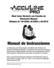 AccuLine PRO 40-6505 Manual De Instrucciones