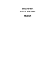 JUKI 850 Manual De Instrucciones