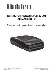 Uniden DRF7 Manual De Instrucciones