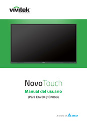 Delta Vivitek novotouch EK860i Manual Del Usuario