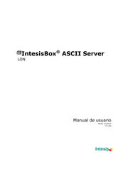 IntesisBox ASCII Server - LON Manual De Usuario