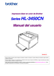 Brother HL-3450CN Serie Manual Del Usuario