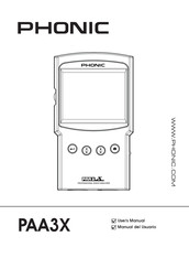 Phonic PAA3X Manual Del Usuario