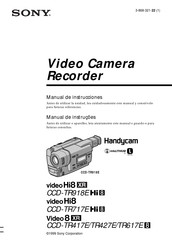 Sony video 8 XR CCD-TR417E 8 Manual De Instrucciones