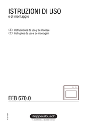 Kuppersbusch EEB 670.0 Instrucciones De Uso Y De Montaje
