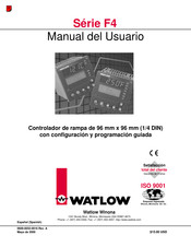 Watlow F4 Serie Manual Del Usuario