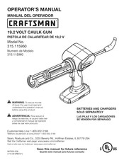 Craftsman 315.115960 Manual Del Operador