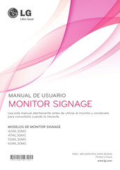 LG 55WL30MS Manual De Usuario