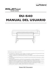 Roland SOLJET PRO III DU-540 Manual Del Usuario