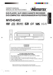 memorex MVD4540C Manual De Instrucciones