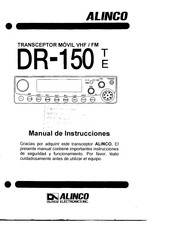 Alinco DR-150TE Manual De Instrucciones