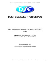 DEEP SEA ELECTRONICS 550 Manual De Operador