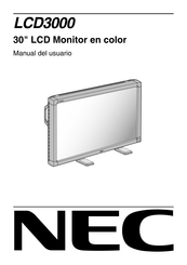 NEC LCD3000 Manual Del Usuario