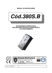 Rowan Elettronica 380S.B Manual De Instrucciones