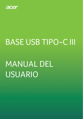 Acer BASE USB TIPO-C III Manual Del Usuario