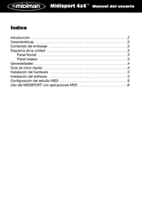 M-Audio Midiman MIDISPORT 4x4 Manual Del Usuario