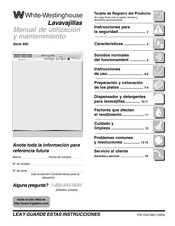 White-Westinghouse 950 Serie Manual De Utilización Y Mantenimiento