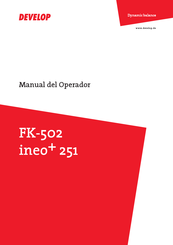 Develop ineo+ 251 Manual Del Operador