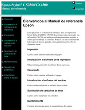 Epson Stylus CX3500 Manual De Referencia