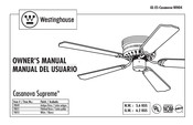 Westinghouse Casanova Supreme Manual Del Usuario
