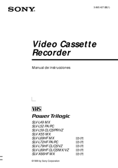 Sony Power Trilogic SLV-L49 MX Manual De Instrucciones