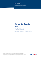 Alstom M870D Manual Del Usuario