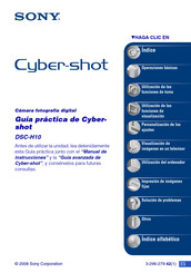 Sony Cyber-shot Serie Manual De Instrucciones