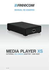 Freecom MEDIA PLAYER XS Manual De Usuario