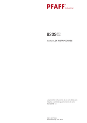Pfaff Industrial 8309-026 Manual De Instrucciones
