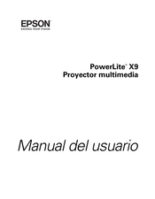 Epson PowerLite X9 Manual Del Usuario