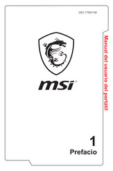 MSI G52-179B1XB Manual Del Usuario