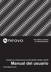 AG Neovo LW-27E Manual Del Usuario