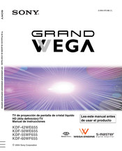 Sony Grand Wega KDF-50WE655 Manual De Instrucciones
