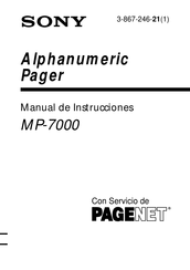Sony MP-7000 Manual De Instrucciones
