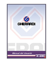 GHERARDI G-230 Manual Del Usuario