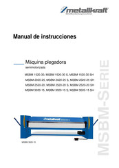 Metallkraft MSBM 2020-25 SH Manual De Instrucciones