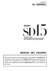 Sigma SD15 Manual Del Usuario