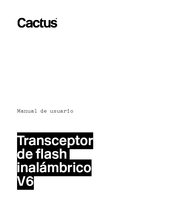 Cactus V6 Manual De Usuario
