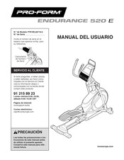 Pro-Form ENDURANCE 520 E Manual Del Usuario