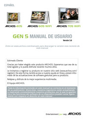 Archos 605 WIFI Manual De Usuario