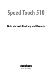 Alcatel Speed Touch 510 Guia De Installacion Y Del Usuario