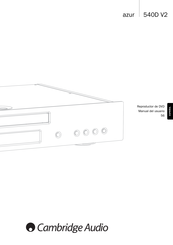 Cambridge Audio azur Manual Del Usuario