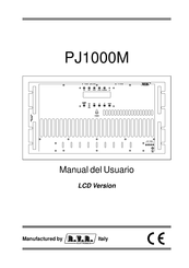 R.V.R. Elettronica PJ1000M Manual Del Usuario